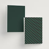 "Regal" - Wedding Programs in Evergreen by Nicole Walsh - Back of Card Options