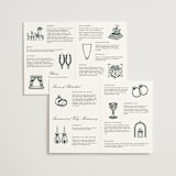 "Regal" - Wedding Programs in Evergreen by Nicole Walsh - Interior Options