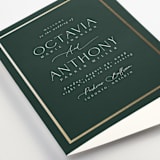 "Regal" - Wedding Programs in Evergreen by Nicole Walsh - Detail