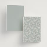 "Floral Romance" - Wedding Programs in Something Blue by Gwen Bedat - Back of Card Options