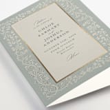 "Floral Romance" - Wedding Programs in Something Blue by Gwen Bedat - Detail