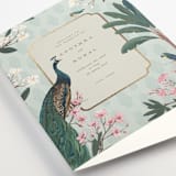 "Royal Wedding" - Wedding Programs in Mint by Teju Reval - Detail