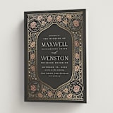 "Timeless Nature" - Wedding Programs in Ebony by Ana de Sousa - Front