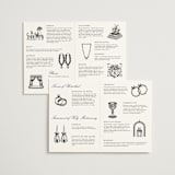"Timeless Nature" - Wedding Programs in Ebony by Ana de Sousa - Interior Options