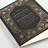 "Timeless Nature" - Wedding Programs in Ebony by Ana de Sousa - Detail