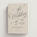 "Mirin" - Wedding Programs in Linen by Kate Ahn - Front