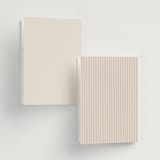 "Mirin" - Wedding Programs in Linen by Kate Ahn - Back of Card Options