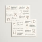 "Mirin" - Wedding Programs in Linen by Kate Ahn - Interior Options