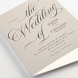 "Mirin" - Wedding Programs in Linen by Kate Ahn - Detail