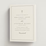 "Crawford" - Wedding Programs in Ivory by Amy Kross - Front
