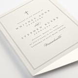 "Crawford" - Wedding Programs in Ivory by Amy Kross - Detail