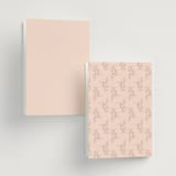 "Avery" - Wedding Programs in Dusty Pink by Jennifer Postorino - Back of Card Options