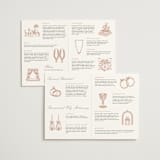 "Avery" - Wedding Programs in Dusty Pink by Jennifer Postorino - Interior Options