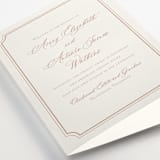 "Avery" - Wedding Programs in Dusty Pink by Jennifer Postorino - Detail