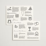 "Minted Custom" - Wedding Programs in Charcoal by Minted Custom - Interior Options