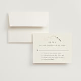 "Vine Wrap" - Foil-Pressed Multi-Event RSVP Cards in Cotton by Amy Kross - RSVP with Envelope