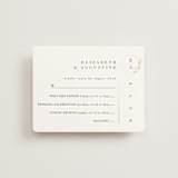 "For Eternity" - Foil-Pressed Multi-Event RSVP Cards in Midnight by Ana de Sousa - Front