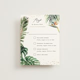 "Our Paradise" - Foil-Pressed Multi-Event RSVP Cards in Tropical by Elly - Front