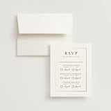 "Gilded frame" - Foil-Pressed Multi-Event RSVP Cards in Pearl by Nicole Walsh - RSVP with Envelope