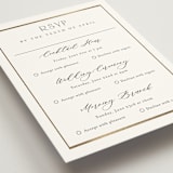 "Luster" - Foil-Pressed Multi-Event RSVP Cards in Cotton by Stacey Meacham - Detail