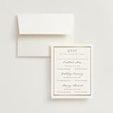 "Luster" - Foil-Pressed Multi-Event RSVP Cards in Cotton by Stacey Meacham - RSVP with Envelope