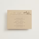 "Floral Enlace" - Foil-Pressed Multi-Event RSVP Cards in Blanc by Pati Cascino - Front