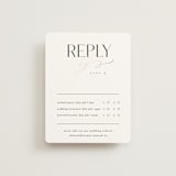 "Overlay" - Foil-Pressed Multi-Event RSVP Cards in Silk by Kelly Schmidt - Front