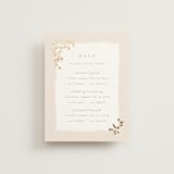 "Everly" - Foil-Pressed Multi-Event RSVP Cards in Latte by Kristie Kern - Front