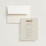 "Vista" - Foil-Pressed Multi-Event RSVP Cards in Fallen Snow by Robin Ott - RSVP with Envelope