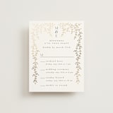 "Beautiful Chuppah" - Foil-Pressed Multi-Event RSVP Cards in Midnight by Ana de Sousa - Front