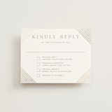"Song of Solomon" - Foil-Pressed Multi-Event RSVP Cards in Slate by Vanessa Doyle - Front