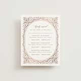 "Zardozi" - Foil-Pressed Multi-Event RSVP Cards in Amethyst by Mansi Verma - Front