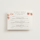 "Love Blossom" - Foil-Pressed Multi-Event RSVP Cards in Blush by Petra Kern - Front