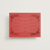 "Fiery" - Foil-Pressed Multi-Event RSVP Cards in Ruby by Ghia Designs - Front