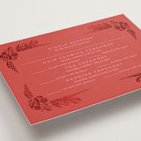 "Fiery" - Foil-Pressed Multi-Event RSVP Cards in Ruby by Ghia Designs - Detail
