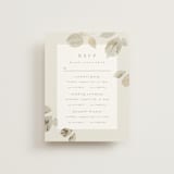 "Sonnet" - Foil-Pressed Multi-Event RSVP Cards in Meadow by Kristie Kern - Front