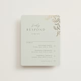 "Riviera" - Foil-Pressed Multi-Event RSVP Cards in Willow by Leia Matt - Front
