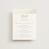 "Moderne" - Foil-Pressed Multi-Event RSVP Cards in Alabaster by Pixel and Hank - Front