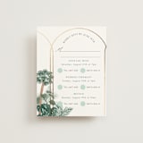 "The Greenhouse" - Foil-Pressed Multi-Event RSVP Cards in Seagreen by Elly - Front