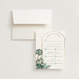 "The Greenhouse" - Foil-Pressed Multi-Event RSVP Cards in Seagreen by Elly - RSVP with Envelope