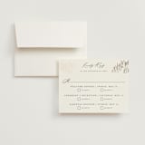 "Peaks" - Foil-Pressed Multi-Event RSVP Cards in Hunter by Sarah Brown - RSVP with Envelope