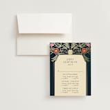 "Gilded Tapestry" - Foil-Pressed Multi-Event RSVP Cards in Midnight Garden by Simona Camp - RSVP with Envelope