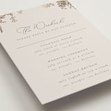 "forever and a day" - Foil-Pressed Multi-Event RSVP Cards in Luxe Neutral by Design Lotus - Detail