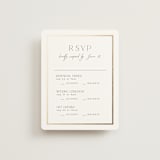 "Regal" - Foil-Pressed Multi-Event RSVP Cards in Porcelain by Nicole Walsh - Front