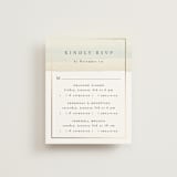 "Contemplate" - Foil-Pressed Multi-Event RSVP Cards in Sand by Janean Hinger - Front