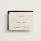 "Tuxedo" - Foil-Pressed Multi-Event RSVP Cards in Black Tie by Carolyn Nicks - Front