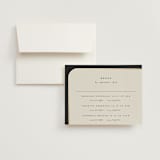 "Tuxedo" - Foil-Pressed Multi-Event RSVP Cards in Black Tie by Carolyn Nicks - RSVP with Envelope