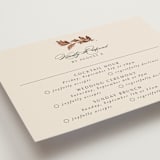 "poetique" - Foil-Pressed Multi-Event RSVP Cards in Autumn by Kate Ahn - Detail
