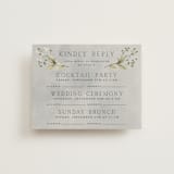 "Love Song" - Foil-Pressed Multi-Event RSVP Cards in Meadow by Petra Kern - Front