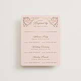 "Victorian" - Foil-Pressed Multi-Event RSVP Cards in Versailles by Claudia Orengo - Front